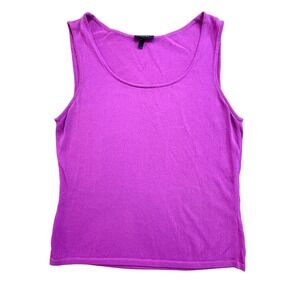 Escada Sleeveless Knit Top Magenta‎ Purple Tank Top Women S/M Designer  Luxury